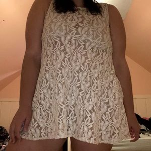 Free People White Lace Dress